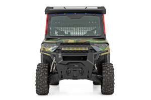 Polaris Ranger XP 900 Tilt Windshield - Rough Country - Auto-Tilt Glass with Formed Frame